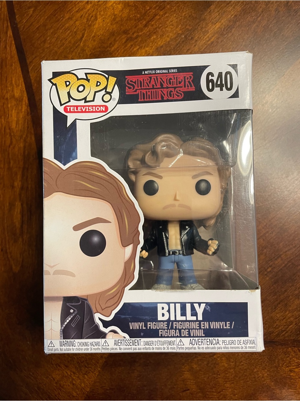 Funko Stranger Things Billy 640. Does have damage to box
